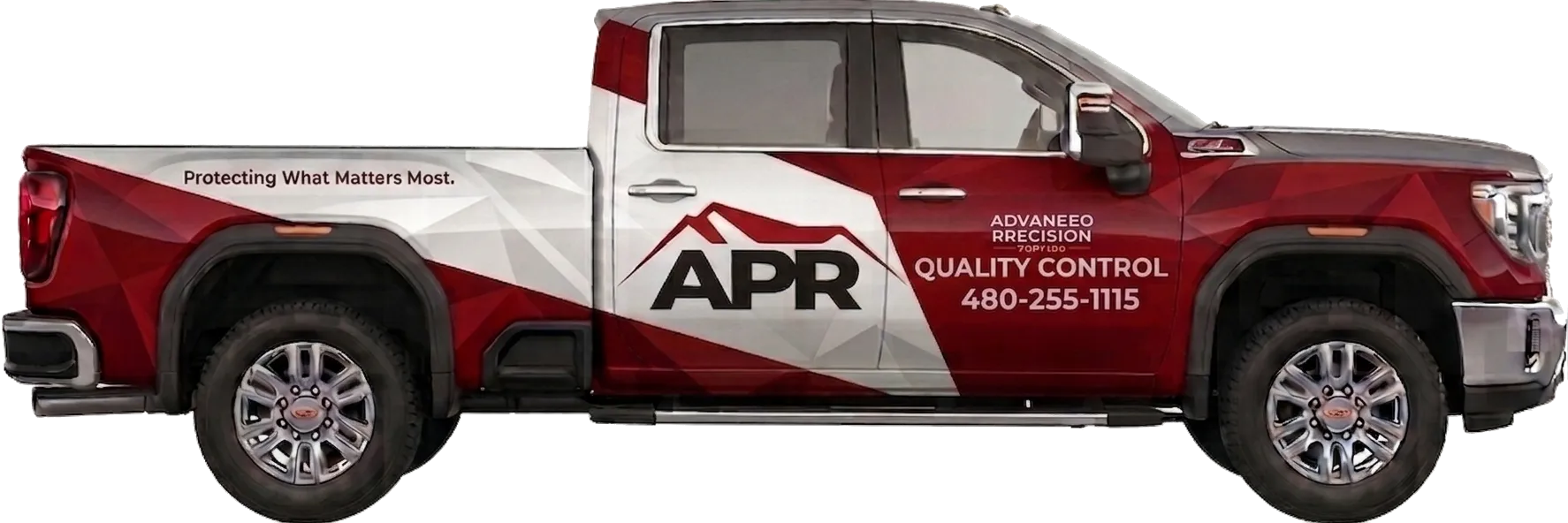 Advanced Precision Roofing service truck